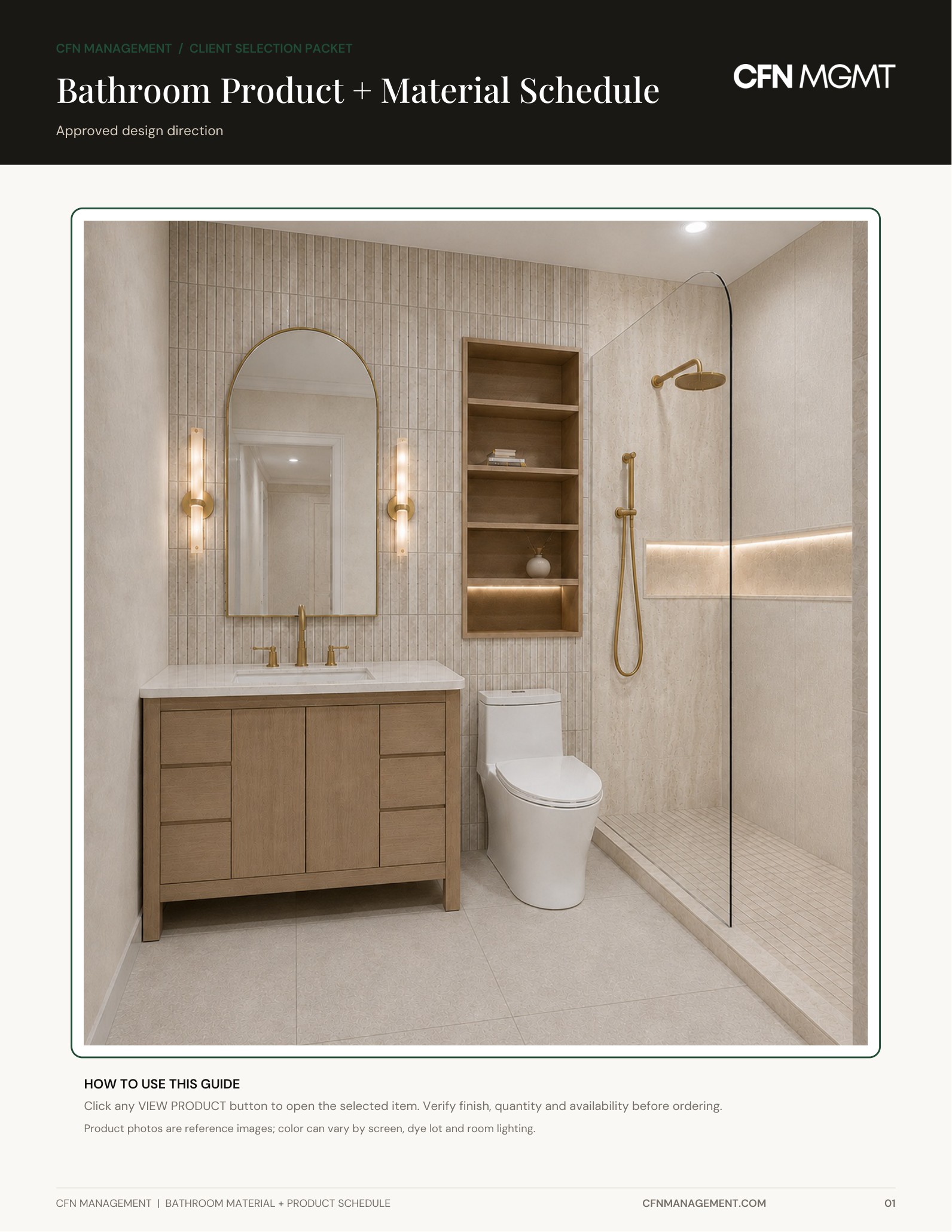 Sheet 01 - design render and how-to-use guide